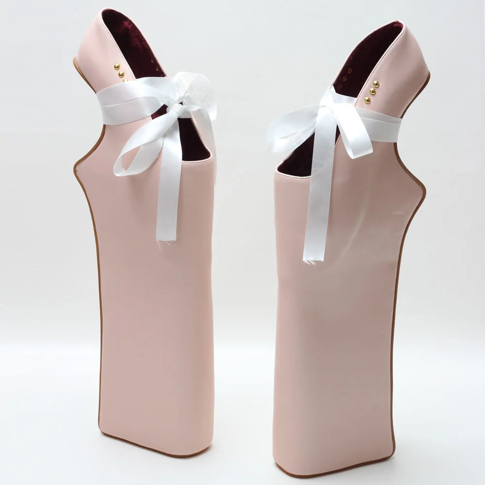 Women's Pumps – High Platform – PU – Pink | KIMLUD