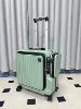 PC Hard Shell Carry-On Luggage Spinner Wheels — Charcoal Gray | KIMLUD