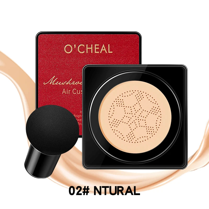 OCHEAL Mushroom Head BB Cream Foundation Cream for Face Makeup Concealer Cushion for Face Base Cream Makeup Cushion Compact