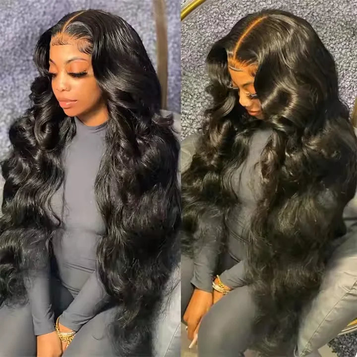 Wholesale 4x4 Transparent Lace Front Wigs Body Wave Virgin Brazilian Human Hair Wigs for Black Women