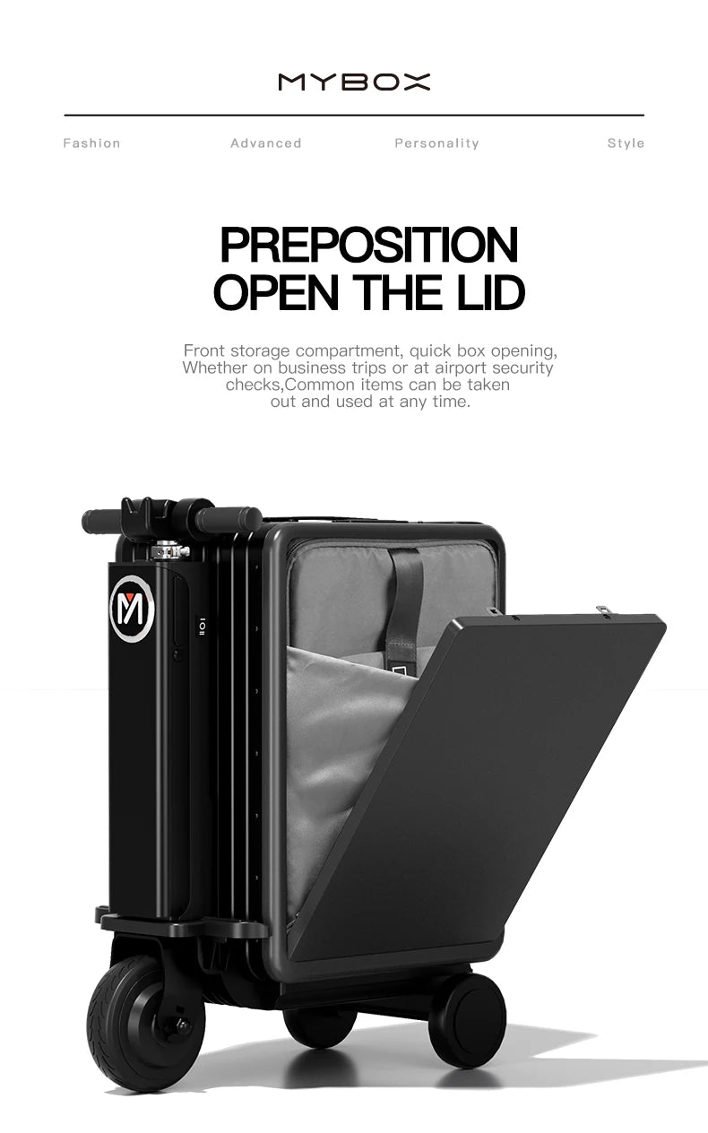 MYBOX Battery-Power Motorized Luggage PC Rideable Suitcase Convenient Travel Original Factory Price 18.