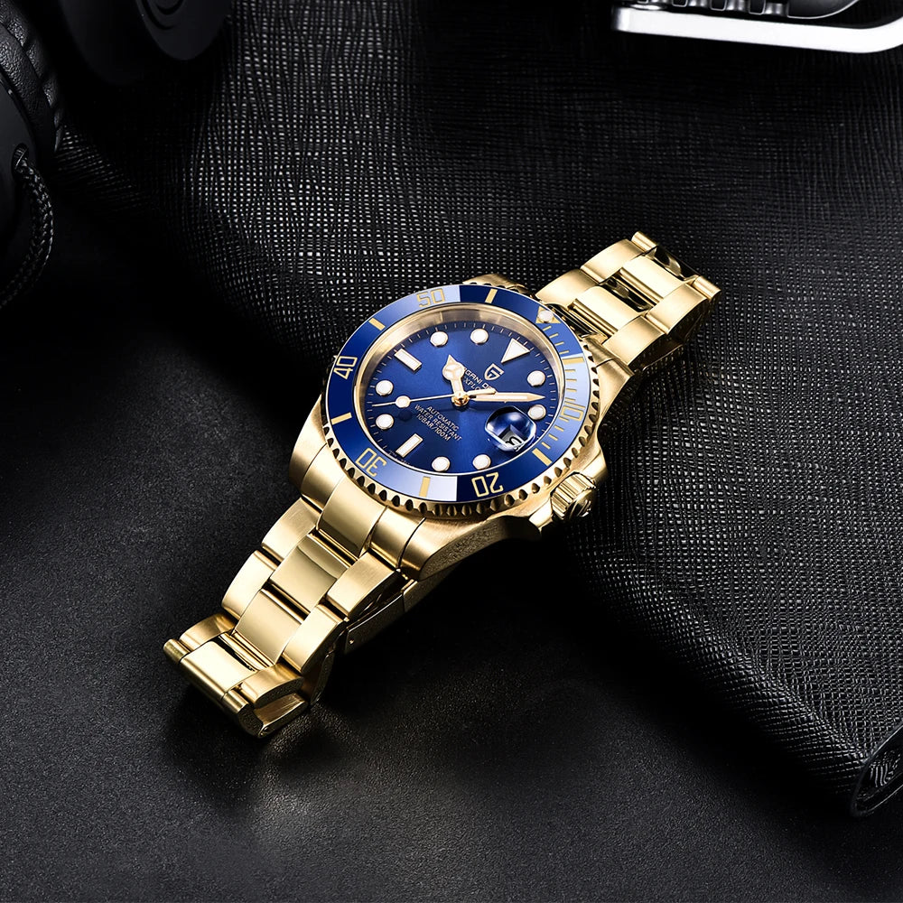 PAGANI DESIGN 2024 Men's 40MM Automatic Watch Top Brand Luxury Sapphire Glass Mechanical Watch Stainless Steel Waterproof Watch