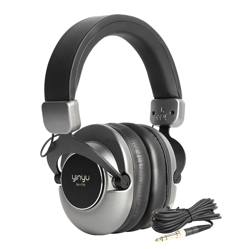 DH1775 Yinyu DDP RTS Pro Over-Ear Headphones for DJ Mixing and Recording Audio Sound Equipment with Deep Bass Monitoring