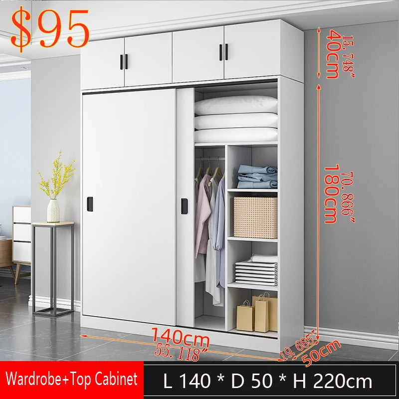 Walnut Wood Wardrobe Sliding Door — Walnut | KIMLUD