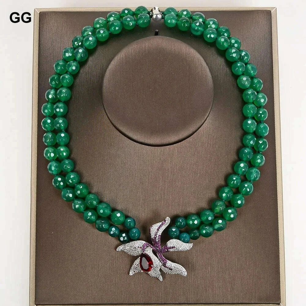 guaiguai-jewelry-18-19-2-rows-green-round-agates-necklace-red-crystal-cz-flower-pendant-for-women-kimlud-kimlud-33912912