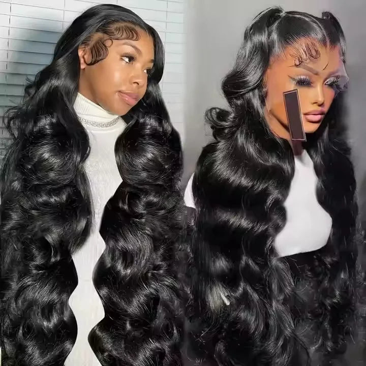 Wholesale 4x4 Transparent Lace Front Wigs Body Wave Virgin Brazilian Human Hair Wigs for Black Women