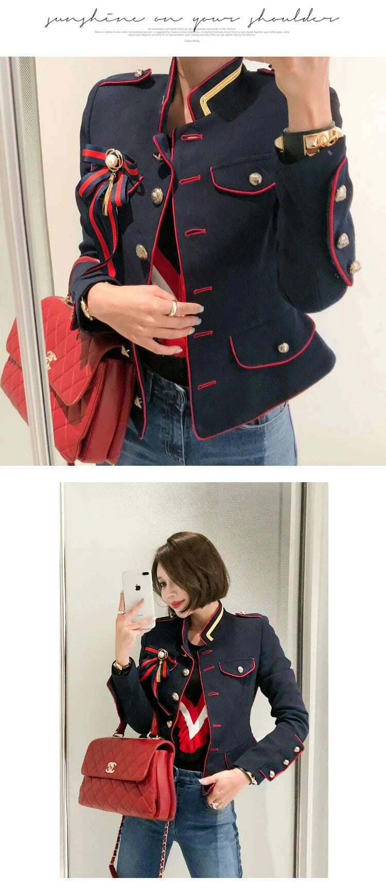 KIMLUD, Korean Elegant Office Women Jacket Chic Temperament Formal Vintage Single Breasted Slim Coat Suit Outerwear Blazer Spring Autumn, KIMLUD Womens Clothes