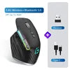 2.4G Wireless Vertical Optical Gaming Mouse RGB 4000 CPI Rechargeable Ergonomic Right Steering mouse for computer/laptop