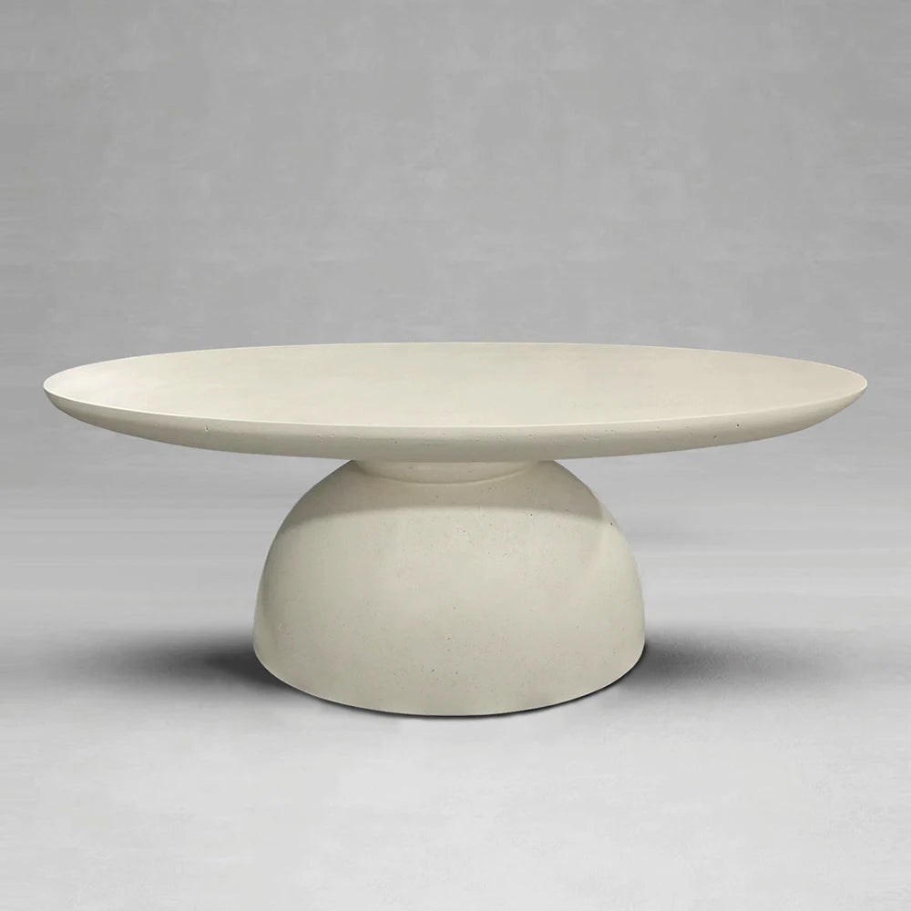 KIMLUD, Rice White Cement Concrete Furniture Apartment Durable Custom Midcentury Asian Outdoor Quality Tea Table Restaurant Furniture, KIMLUD Womens Clothes