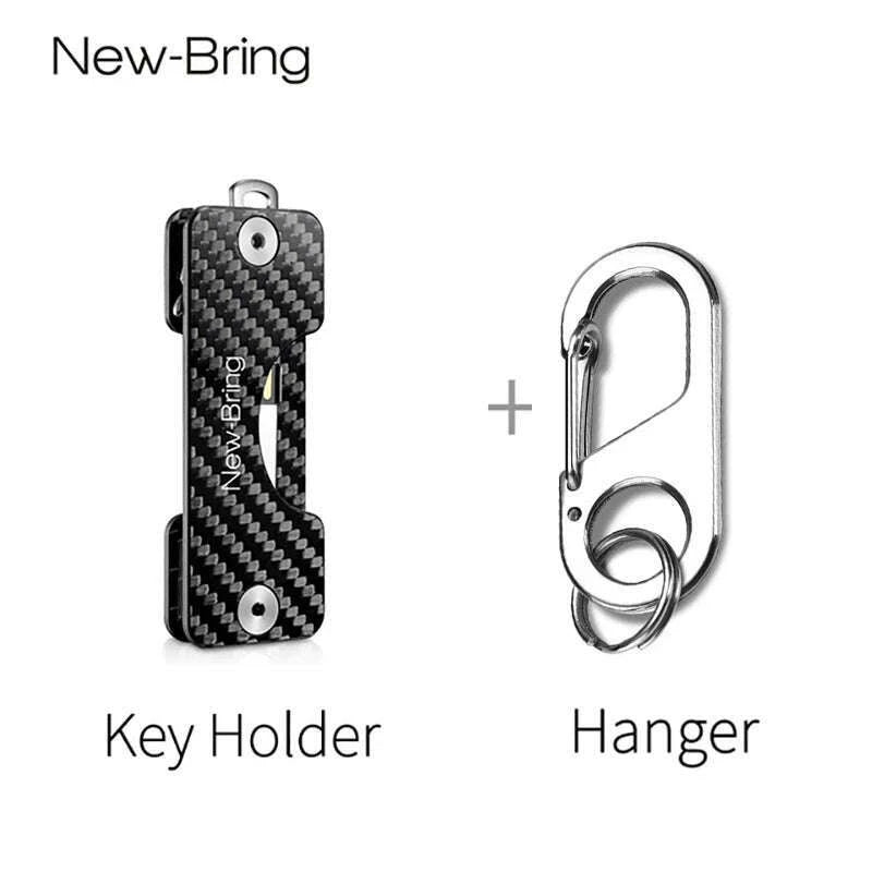 newbring-smart-key-holder-keychain-car-key-wallets-ring-collector-housekeeper-carbon-fiber-g2-diy-edc-pocket-key-organizer-smart-kimlud-kimlud-33911848