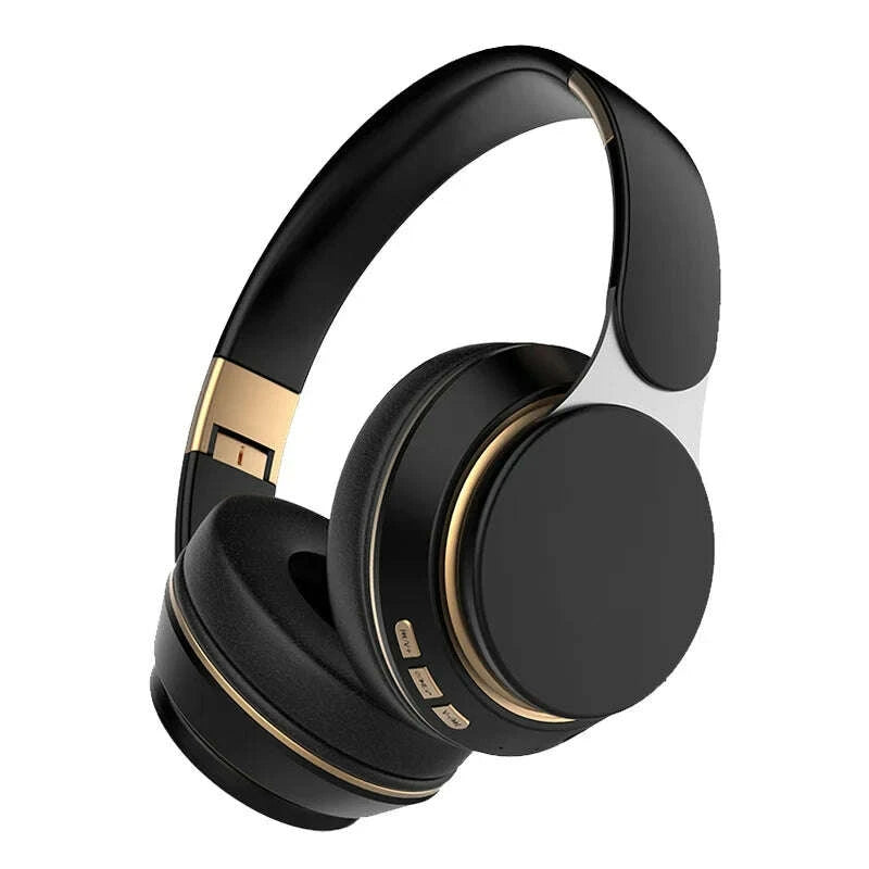 KIMLUD, Wireless Headphone Over Ear Foldable Headset with Deep Bass Sound Long Battery Life Headphones with Built in Mic, KIMLUD Womens Clothes