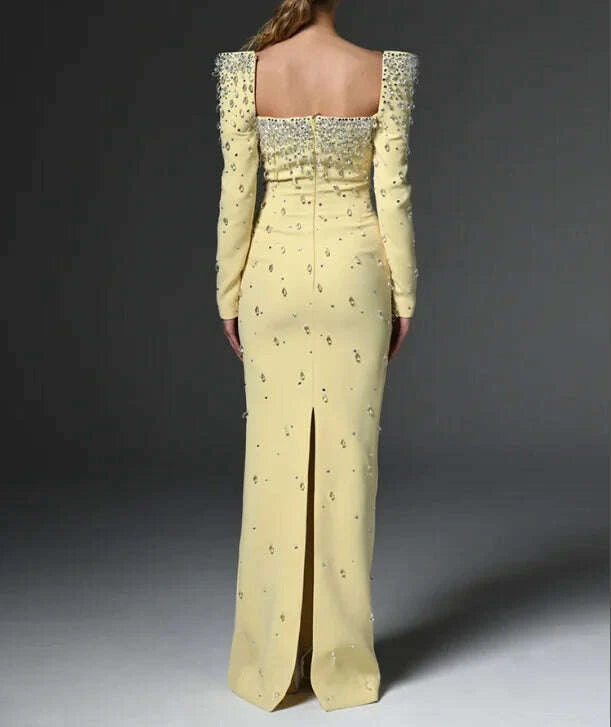 ls2656-ladies-casual-dress-solid-square-neck-long-sleeve-crystal-party-luxury-dresses-women-elegantkimlud-womens-clothes-35082440