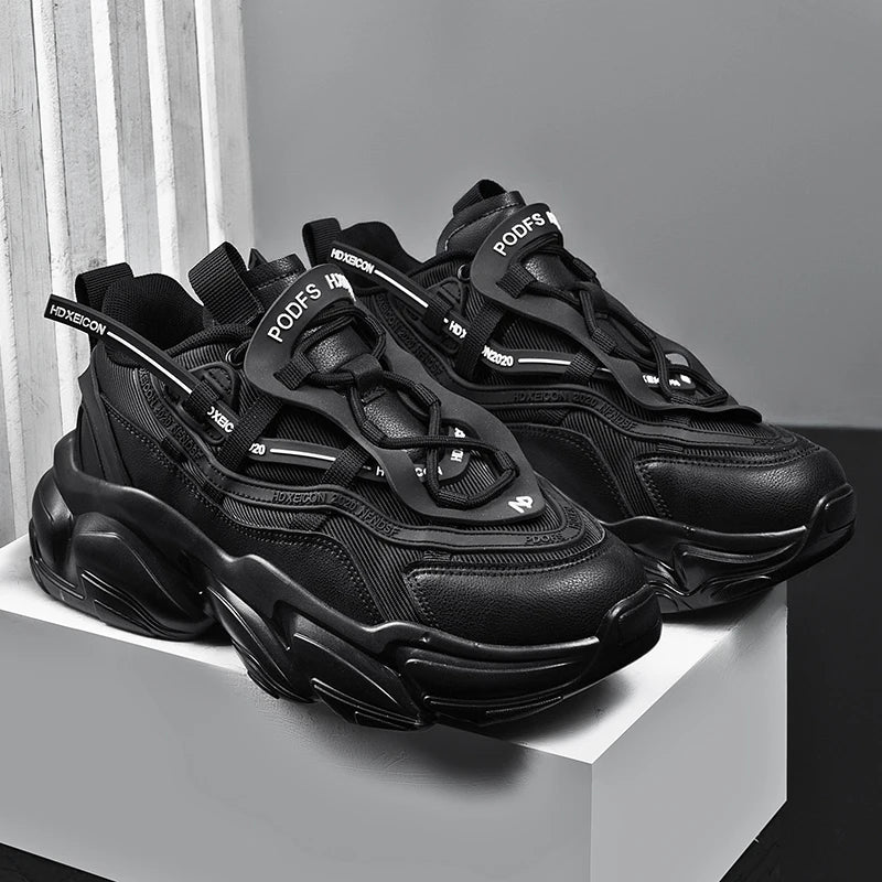 Sculpted Cloud-Cushioned Sneakers — White | KIMLUD