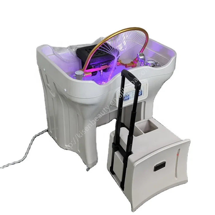 KISEN Hair Salon Furniture Portable Head Spa Equipment Portable Head Basin Beauty Salon Dedicated Hair Spa Portable Head Basin