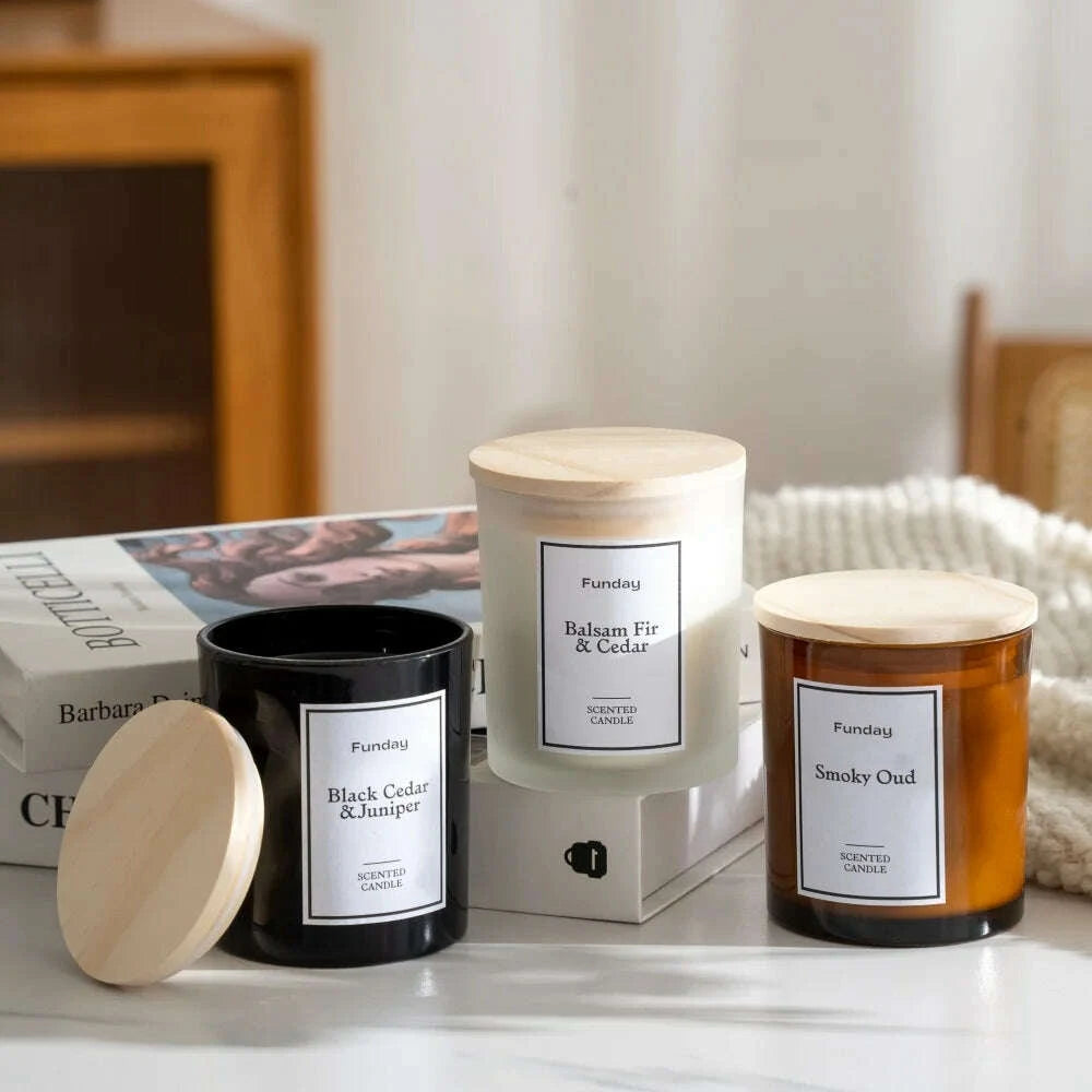 KIMLUD, Eco-Friendly Natural Soy Wax Luxury Pillar Candles Lavender Vanilla Fragrance Aromatherapy Home Decor Holiday Bars Diwali, KIMLUD Womens Clothes