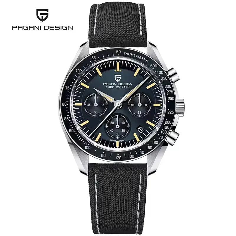 New Version PAGANI DESIGN 1701 Luxury Men Quartz Chronograph Wrist Watches VK63 Movement Stainless Steel Sport Waterproof Clock