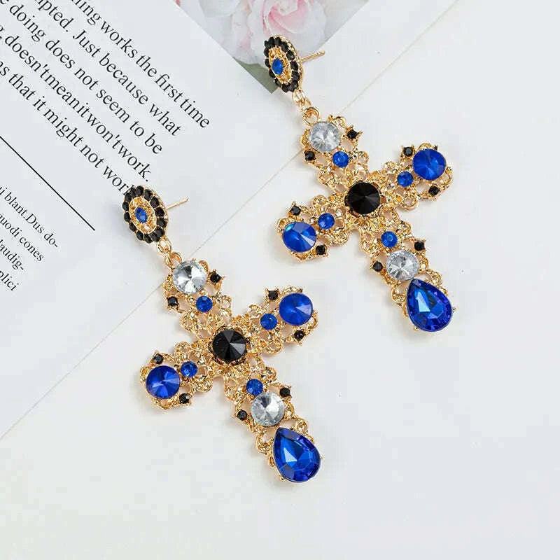 new-arrival-vintage-black-pink-crystal-cross-drop-earrings-for-women-baroque-bohemian-large-long-earrings-jewelry-brincos-2023kimlud-womens-fashion-34622720