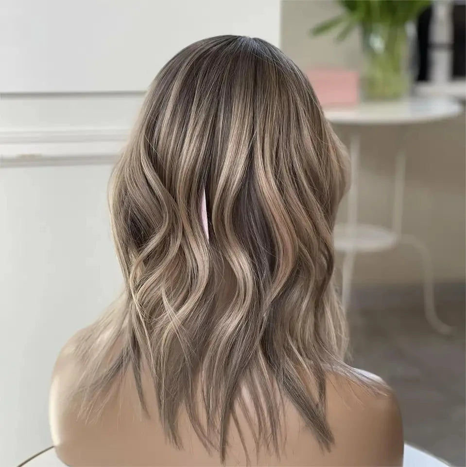 100% Virgin Human Hair Transparent Hairline 613 European Hair Ombre Color Body Wave Lace Front Wigs for Best Choice
