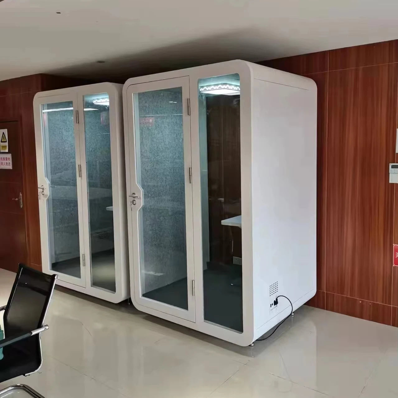 Soundproof Private Office Booth Insulated — White | KIMLUD