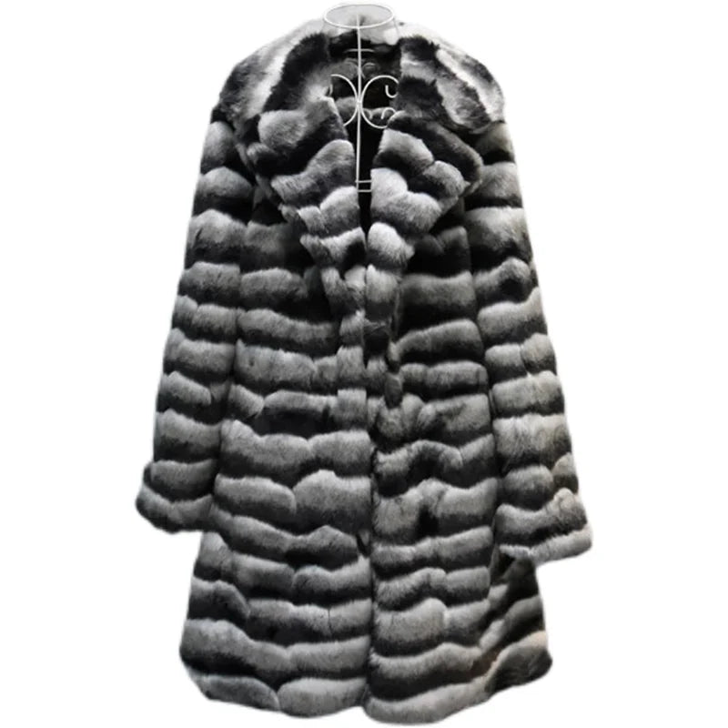 Fur Coat - Long Silhouette - Mink Fur | KIMLUD