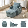 Chenille Sofa Recliner With Storage — Terracotta Orange | KIMLUD