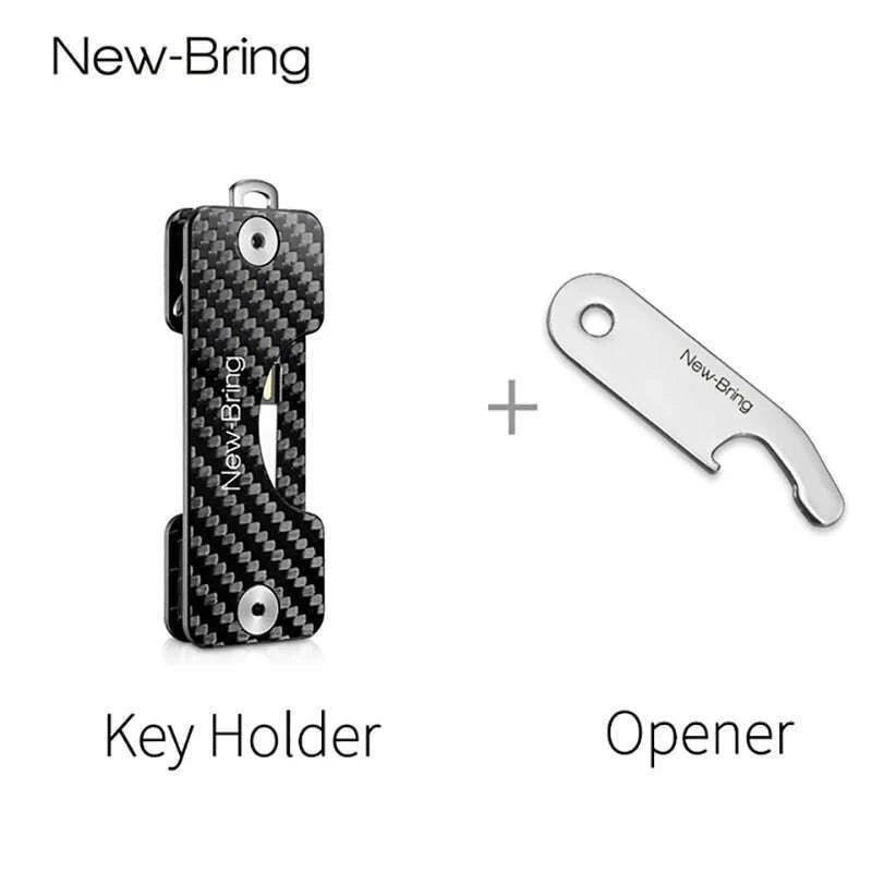 newbring-smart-key-holder-keychain-car-key-wallets-ring-collector-housekeeper-carbon-fiber-g2-diy-edc-pocket-key-organizer-smart-kimlud-kimlud-33911860