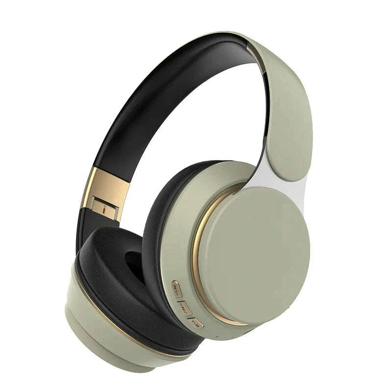 KIMLUD, Wireless Headphone Over Ear Foldable Headset with Deep Bass Sound Long Battery Life Headphones with Built in Mic, KIMLUD Womens Clothes