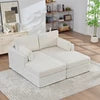 Chenille Upholstery Sofa Bed With Cushions And Metal Legs For Refined Living Rooms — Olive | KIMLUD