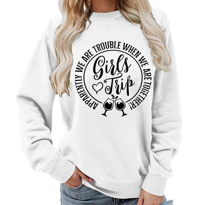 Premium Cotton Blend Printed Sweatshirt — Black | KIMLUD
