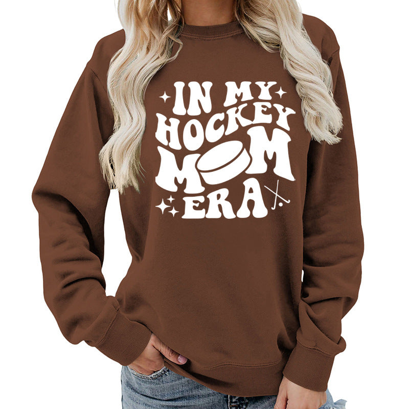 Fleece Sweatshirt Graphic Print Cozy Loungewear Pink KIMLUD