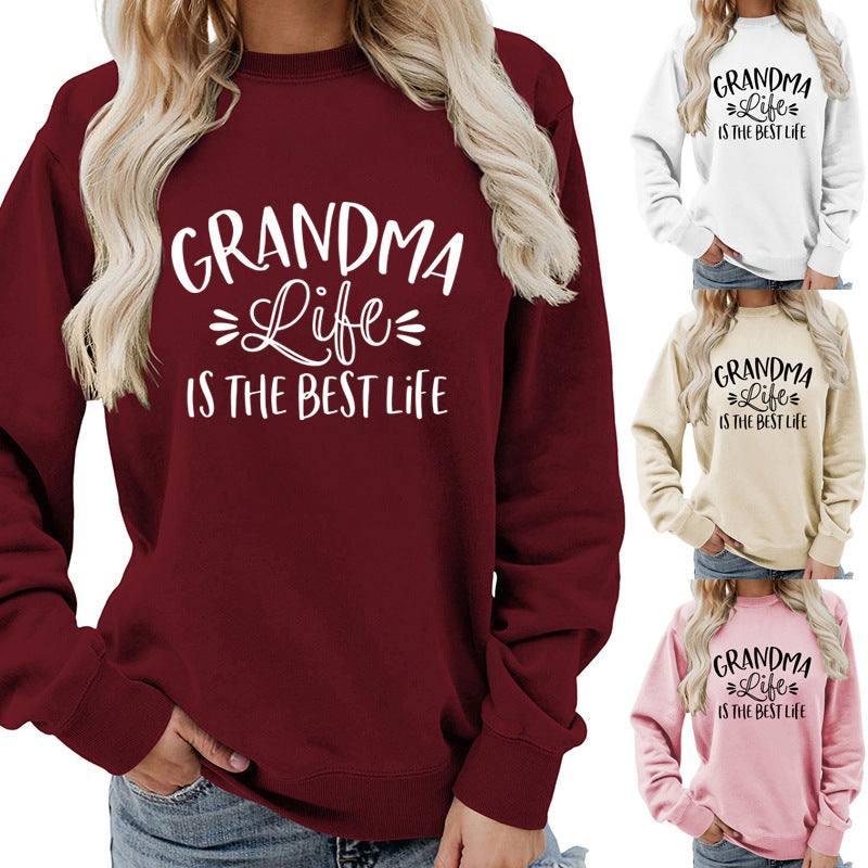 Oversized Other Pattern Sweatshirt — Burgundy | KIMLUD