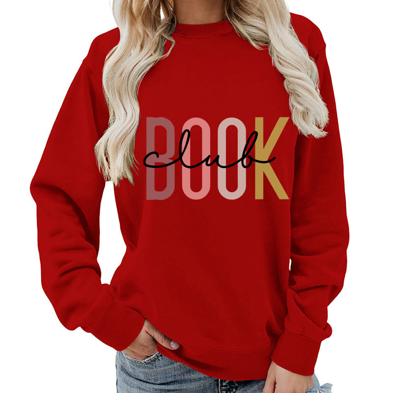 Oversized Cotton Blend Graphic Sweatshirt — Black | KIMLUD