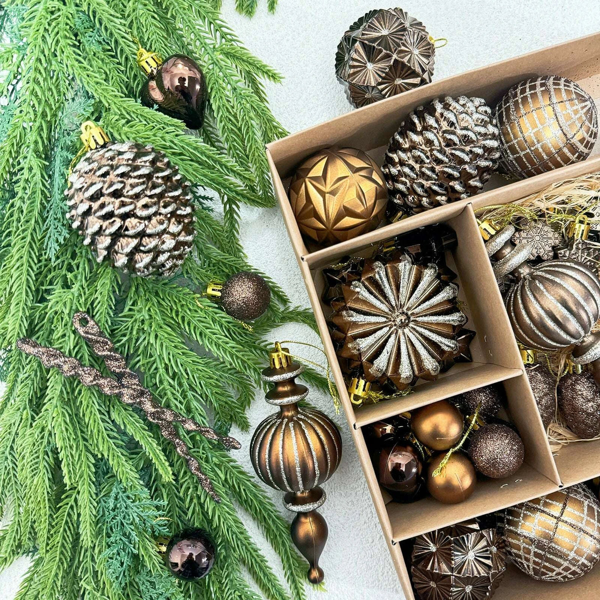 KIMLUD, Christmas Tree 42 Scenes Christmas Decorations, KIMLUD Womens Clothes