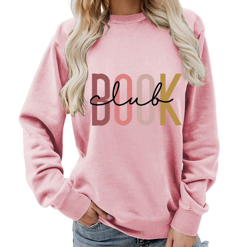 Oversized Cotton Blend Graphic Sweatshirt — Black | KIMLUD