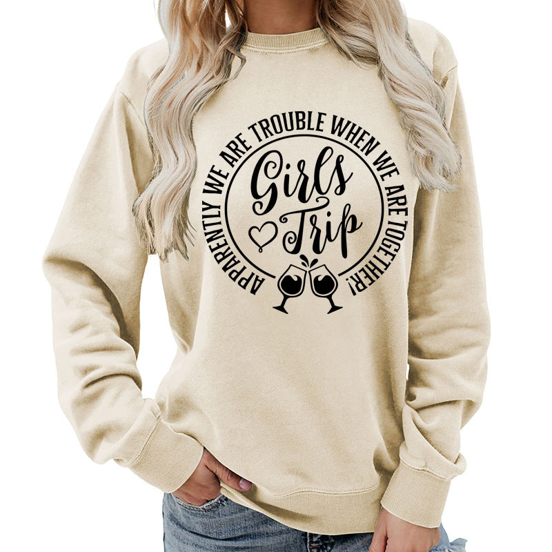 Premium Cotton Blend Printed Sweatshirt — Black | KIMLUD