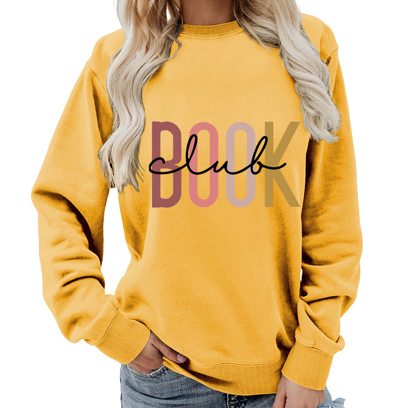 Oversized Cotton Blend Graphic Sweatshirt — Black | KIMLUD
