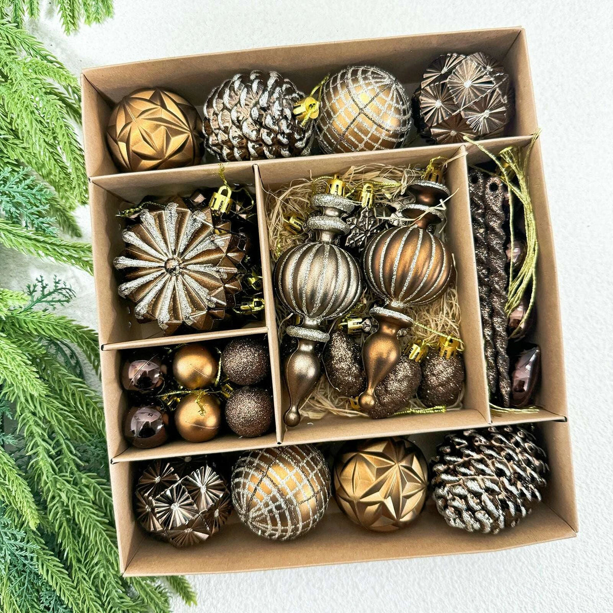 KIMLUD, Christmas Tree 42 Scenes Christmas Decorations, KIMLUD Womens Clothes