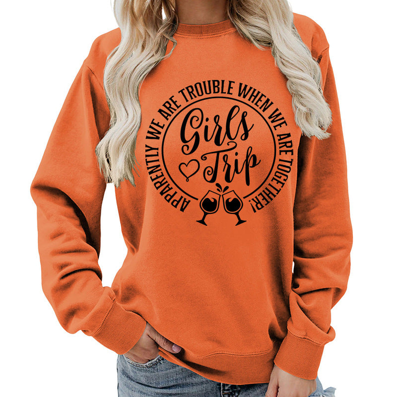 Premium Cotton Blend Printed Sweatshirt — Black | KIMLUD