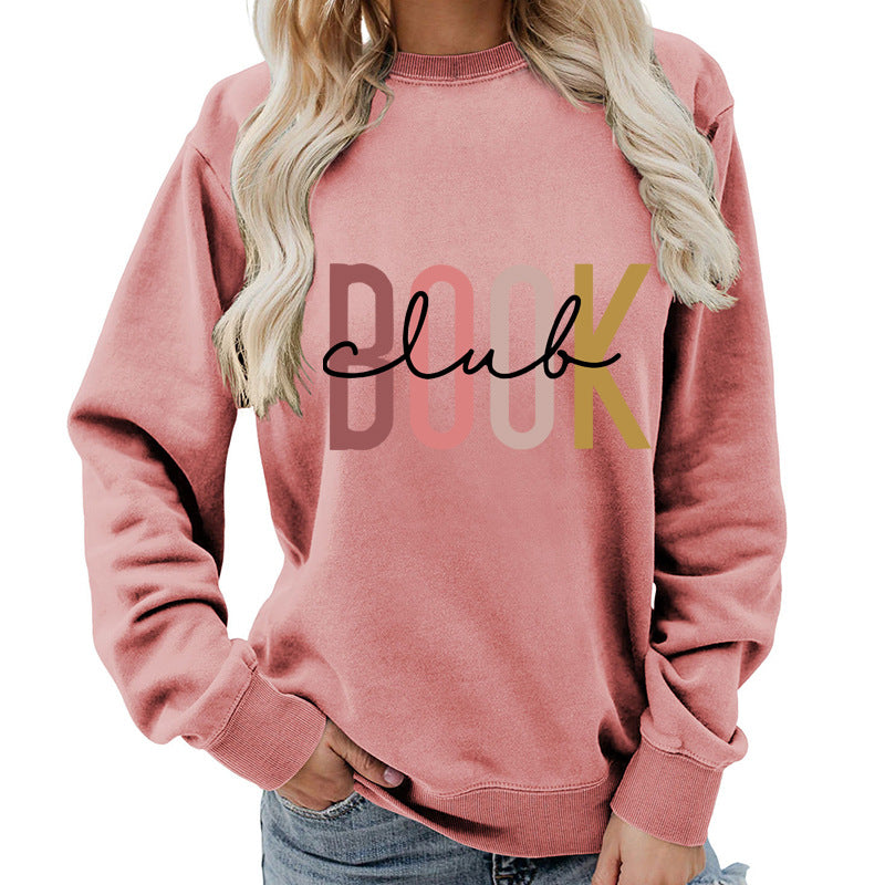Oversized Cotton Blend Graphic Sweatshirt — Black | KIMLUD