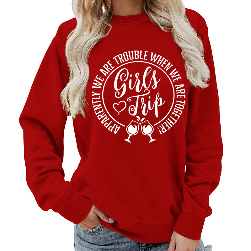 Premium Cotton Blend Printed Sweatshirt — Black | KIMLUD