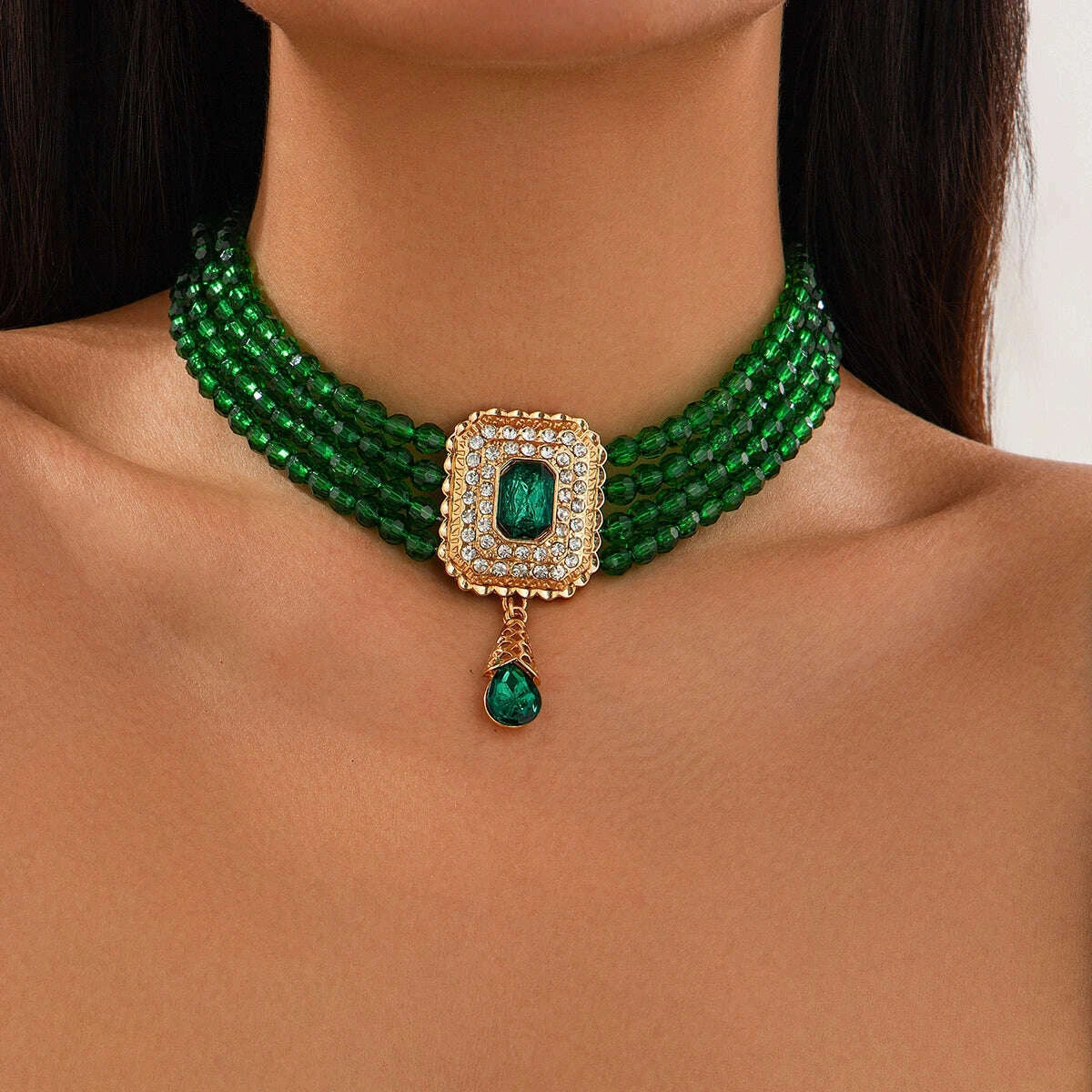 womens-square-diamond-embedded-acrylic-beads-multi-layer-necklace-affordable-luxury-fashion-wide-elegant-internet-hot-fashionable-clavicle-chainkimlud-womens-fashion-34627480