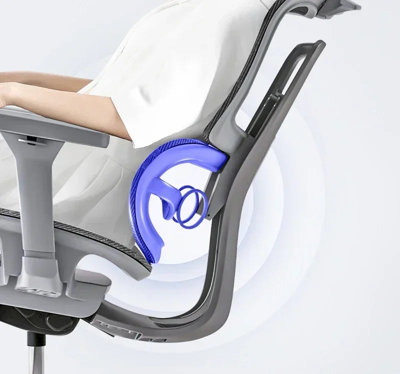 Ergonomic Mesh Office Chair With Wheels — Gray | KIMLUD