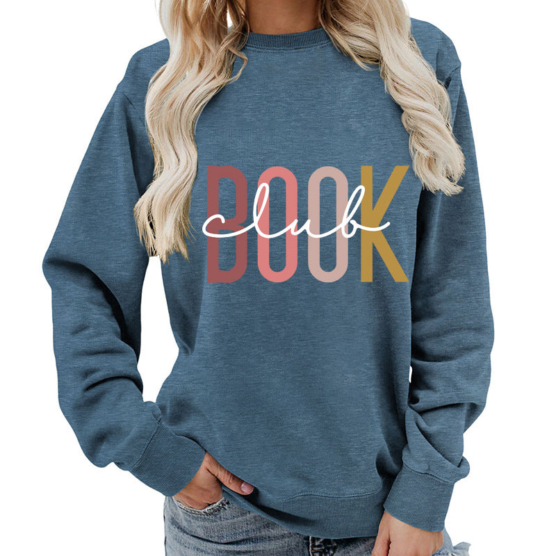 Oversized Cotton Blend Graphic Sweatshirt — Black | KIMLUD