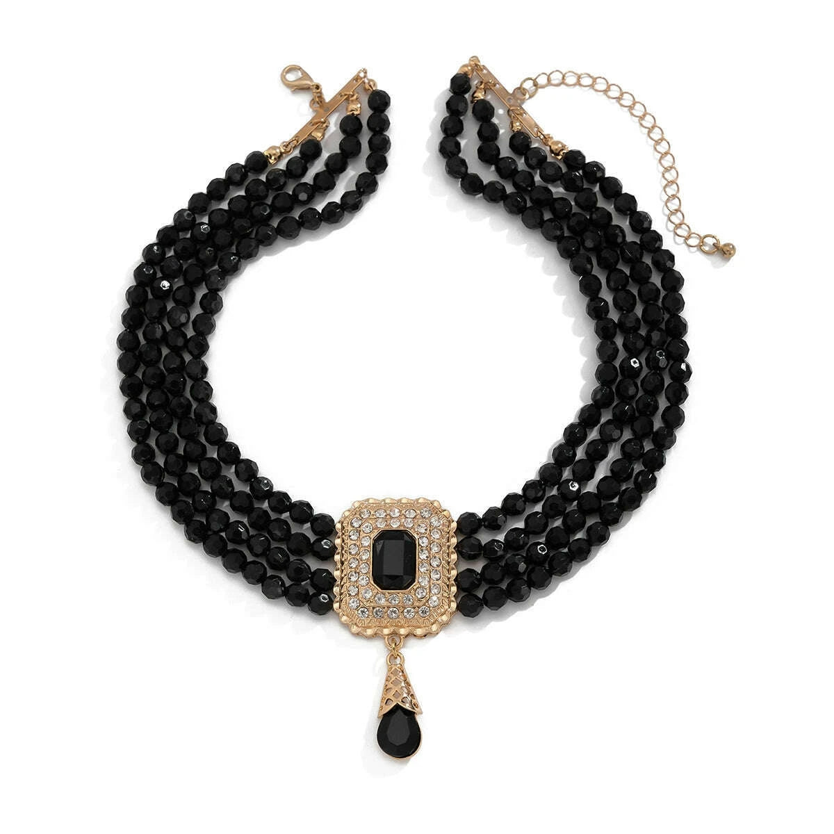 womens-square-diamond-embedded-acrylic-beads-multi-layer-necklace-affordable-luxury-fashion-wide-elegant-internet-hot-fashionable-clavicle-chainkimlud-womens-fashion-34627488