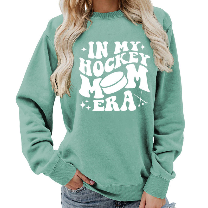 Fleece Sweatshirt Graphic Print Cozy Loungewear Pink KIMLUD