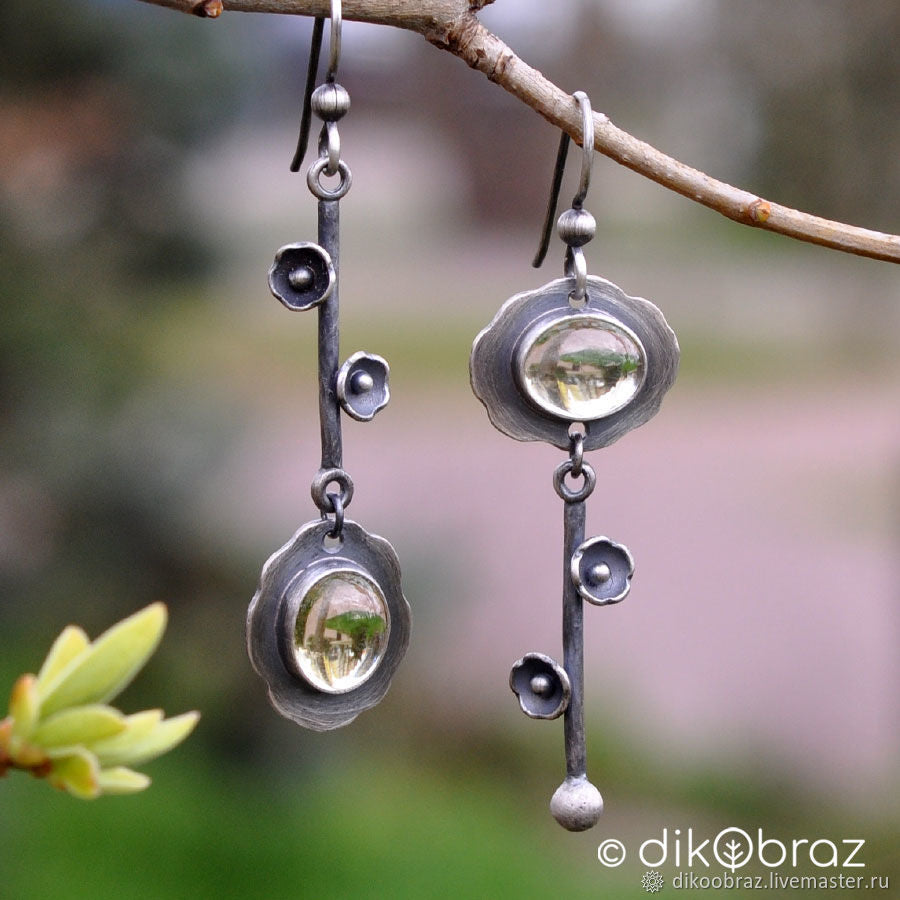 Cross-border wish new jewelry simple fashion key-shaped plum pendant earrings female earrings