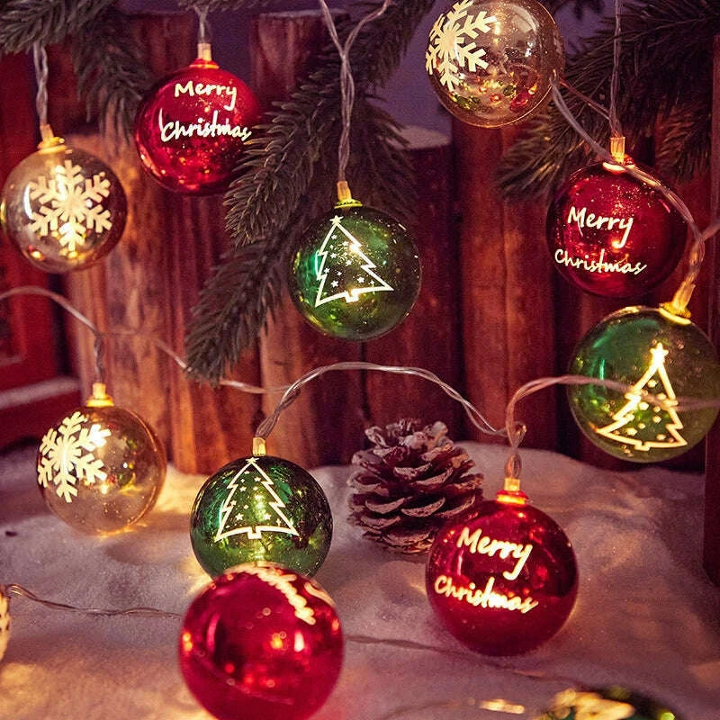 KIMLUD, Christmas Tree Led Pendant Gilding Ribbon Christmas, KIMLUD Womens Clothes