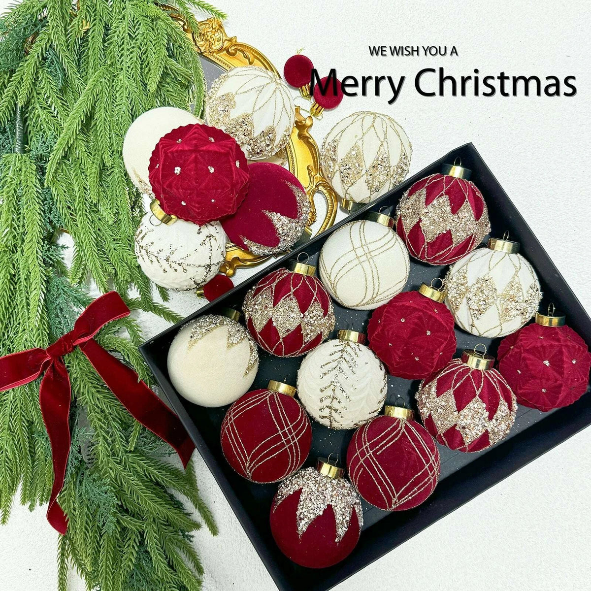 KIMLUD, Christmas Tree 42 Scenes Christmas Decorations, KIMLUD Womens Clothes