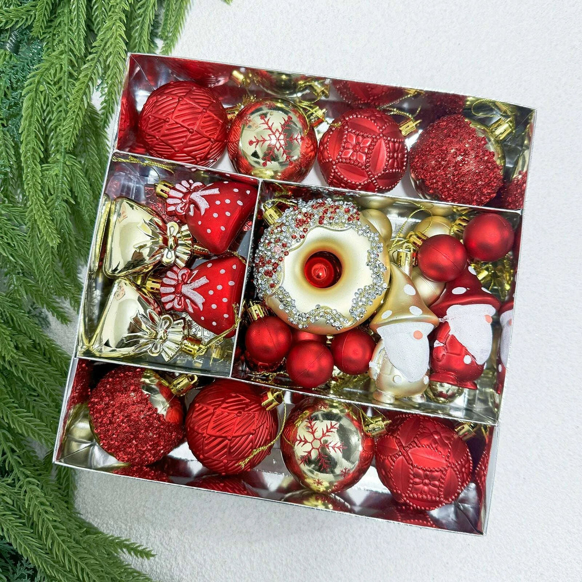 KIMLUD, Christmas Tree 42 Scenes Christmas Decorations, KIMLUD Womens Clothes