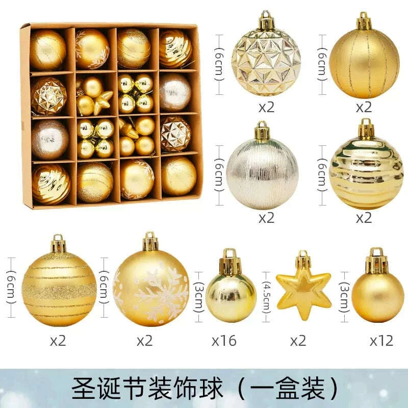 KIMLUD, Christmas Tree 42 Scenes Christmas Decorations, KIMLUD Womens Clothes